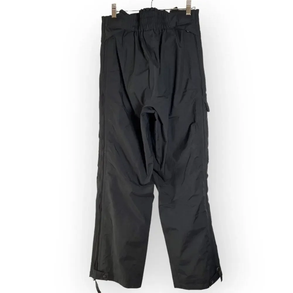 EMS Eastern Mountain Sports Gore-Tex Snow Pants SIZE S Black Full Side Zip FLAW
